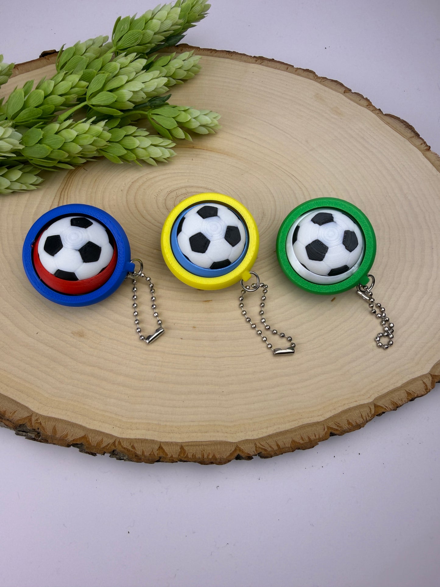 Soccer ball spinner