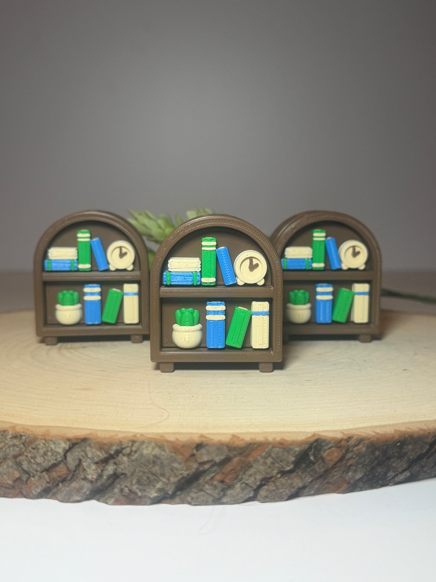 Bookshelf fidget clicker