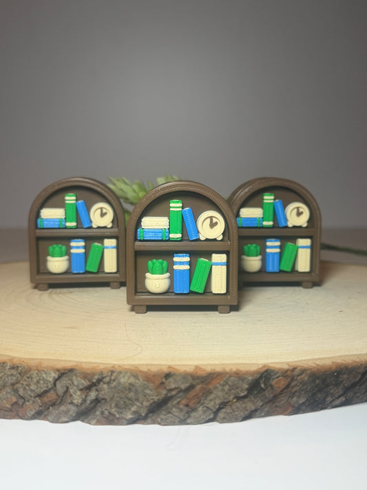 Bookshelf fidget clicker